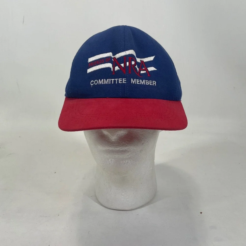 Vintage AmeriCap USA Friends‎ of NRA Committee Member Snapback Hat Blue Red USA